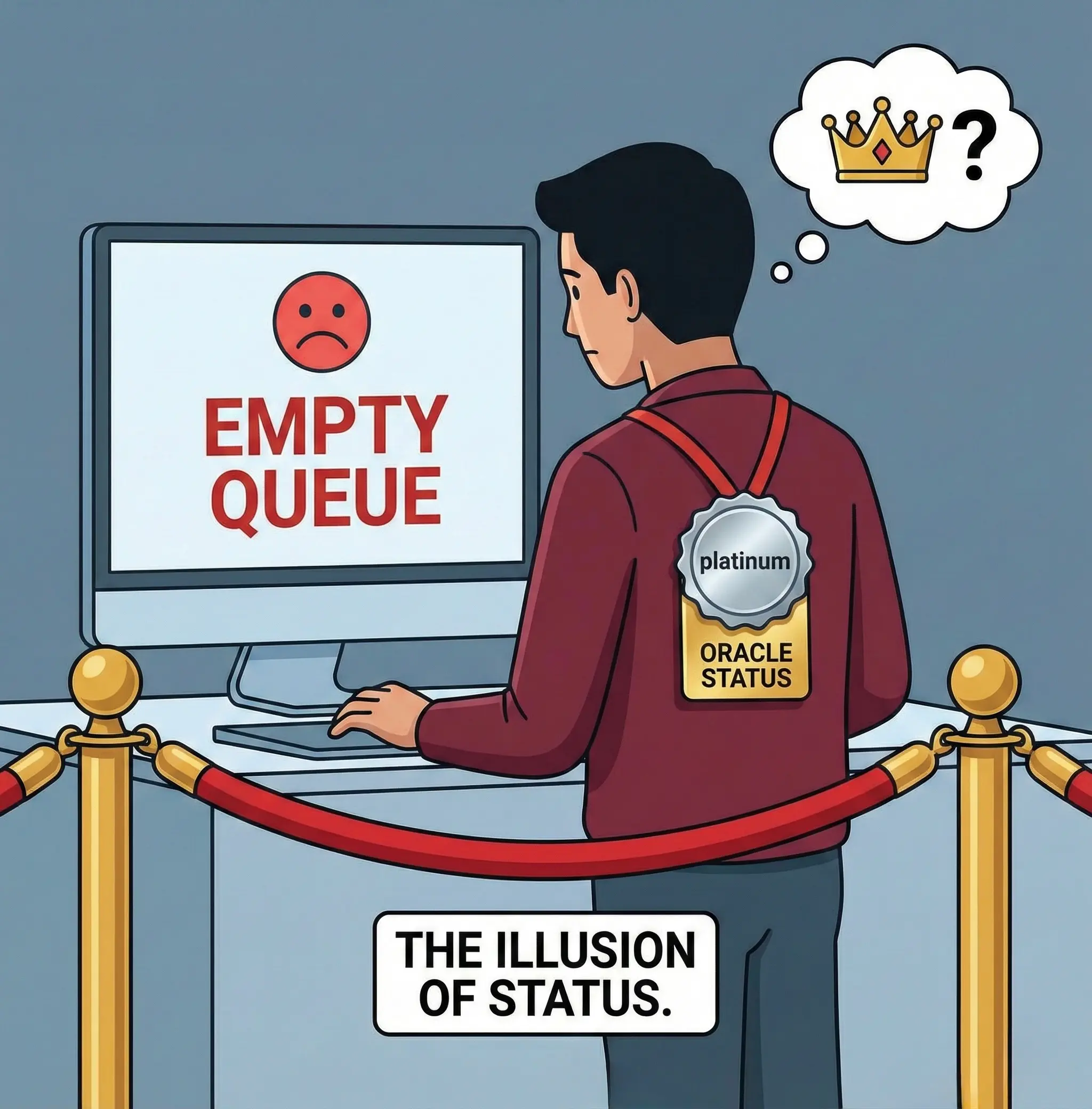 Outlier AI empty queue — Oracle status does not prevent tasks disappearing without warning