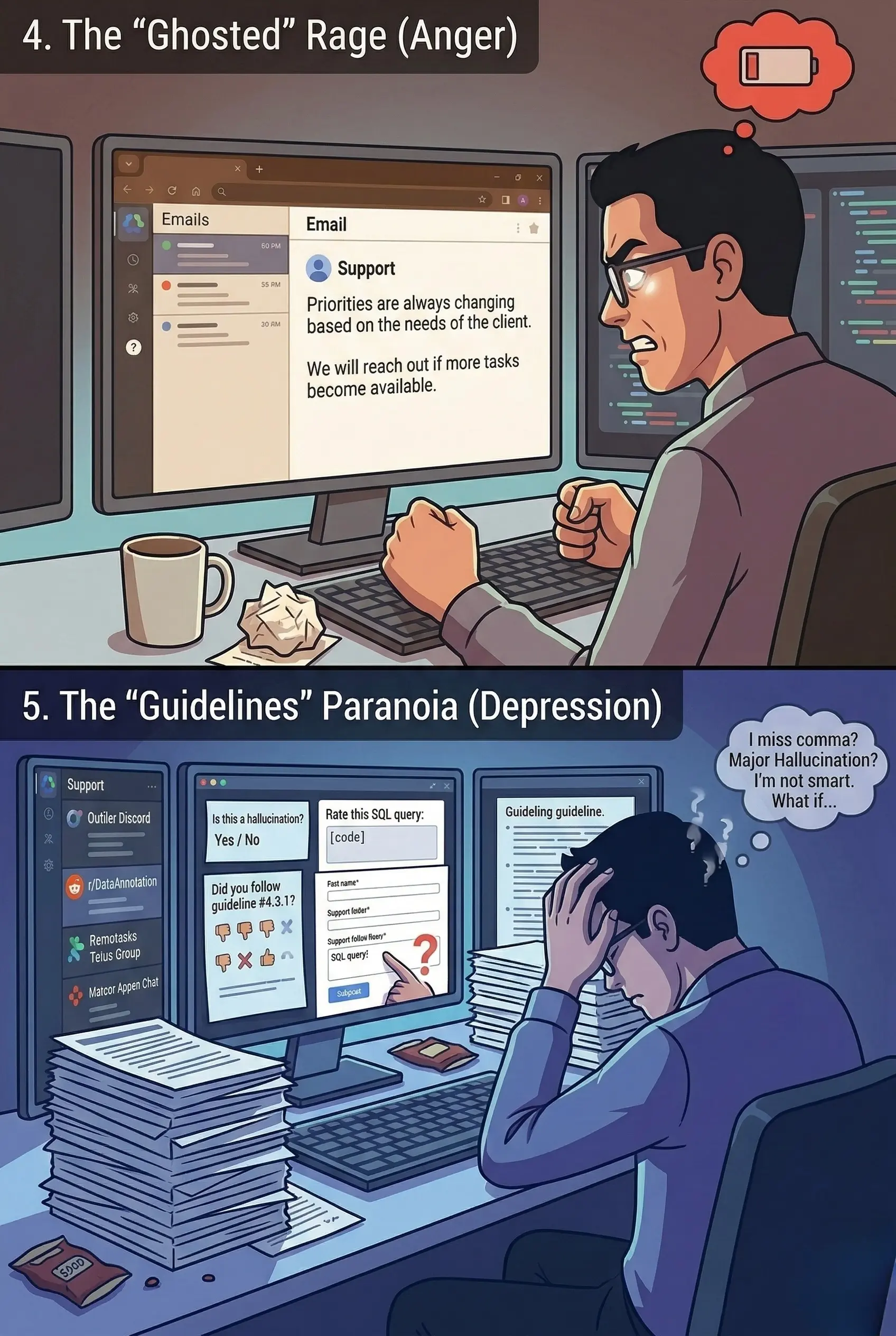 The ghosted rage and guidelines paranoia stages of account removal grief