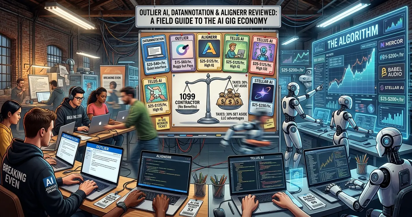 Overview of the AI gig economy in 2026 — Outlier, DataAnnotation, Alignerr, and the platforms worth your time