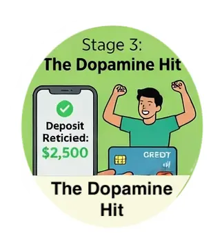 Stage 3: The Dopamine Hit
